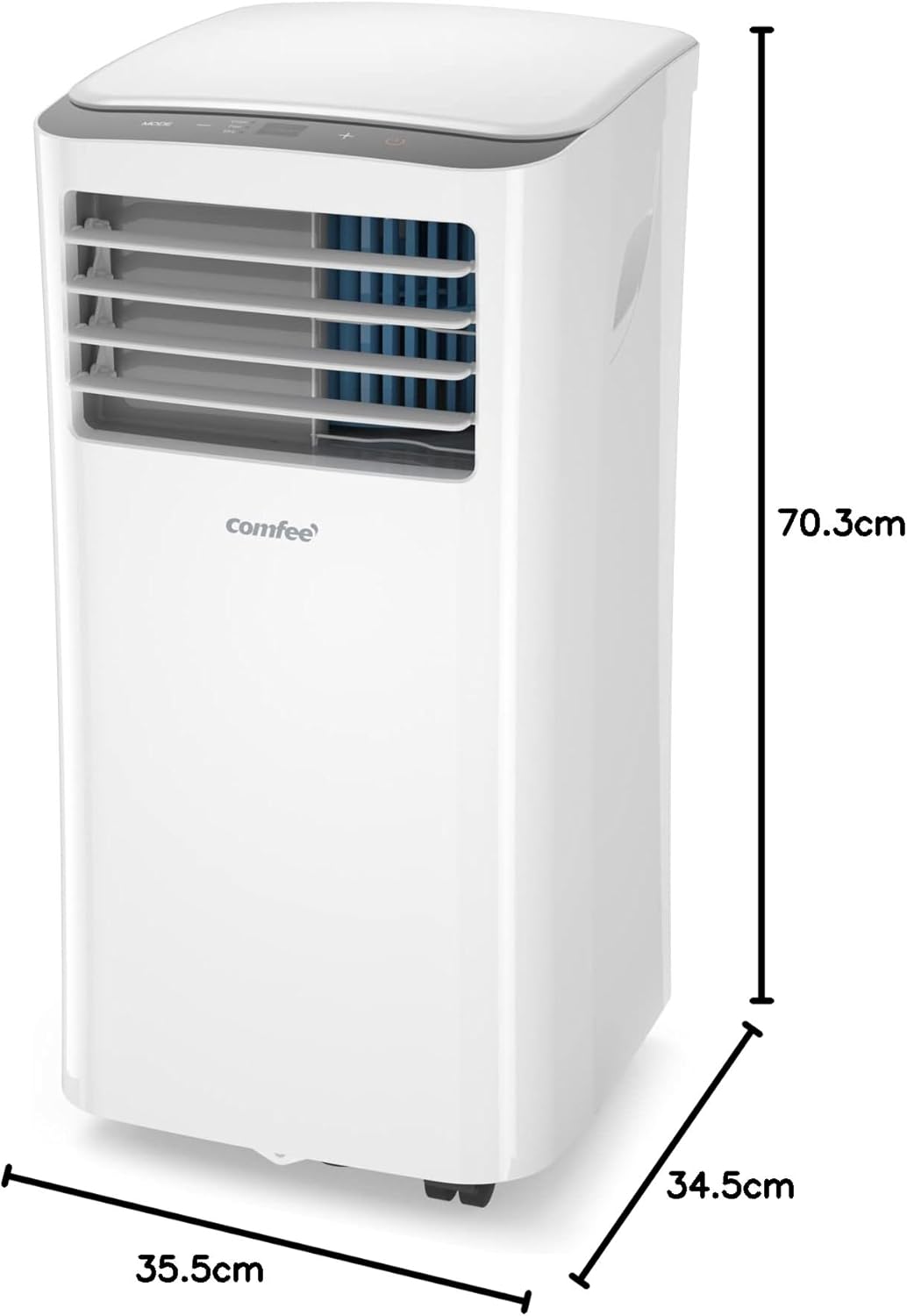 Comfee MPPH-09CRN7 — climatiseur mobile 9000 BTU 2,6 kW 3-en-1, R290, classe A, jusqu'à 33 m²
