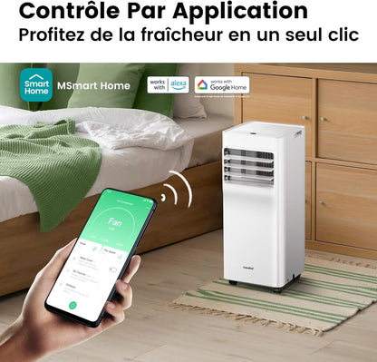 Comfee Breezy Cool 2.0 — climatiseur mobile connecté 7000 BTU 2,0 kW 3-en-1, R290, app, 25 m²