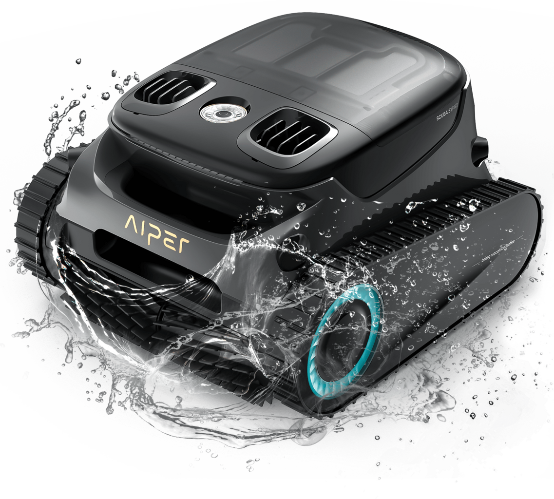 Aiper Scuba S1 Pro 2025 — robot piscine sans fil 200 m², fond parois ligne d'eau, 180 min, app